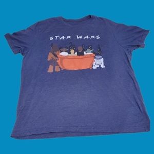 Star Wars Blue Shirt Men's Size XL